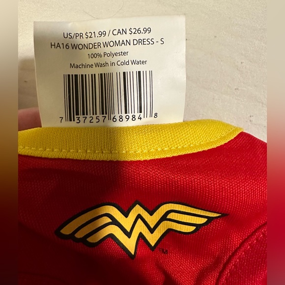 Pet Wonder Woman Costume, Size Small - Picture 3 of 6